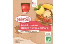 GOURDE POMME ABRICOT BANANE