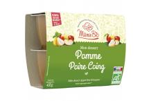 PUREE POMME POIRE COING 4X100G